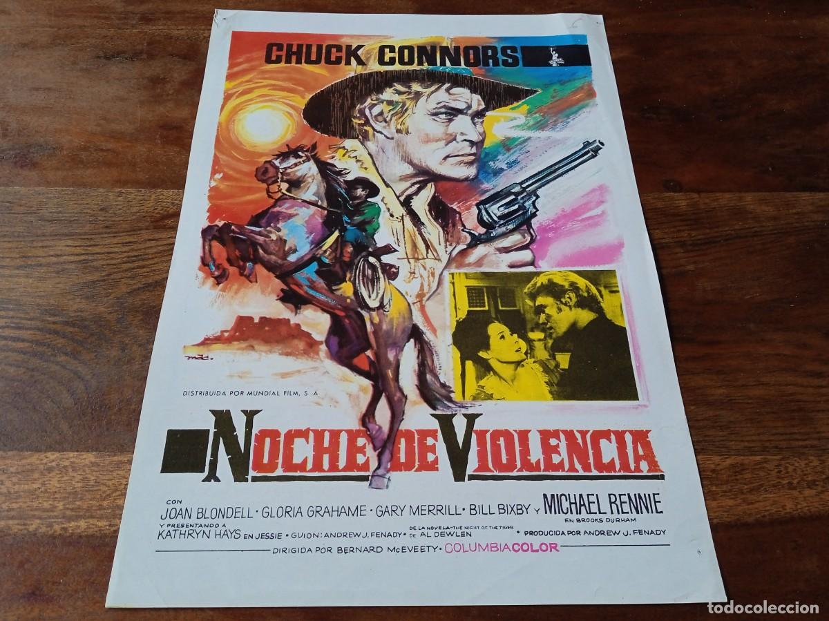 Cin&eacute;ma: Noche de violencia - Chuck Connors, Joan Blondell - Guia original Mundial 1967 Mac