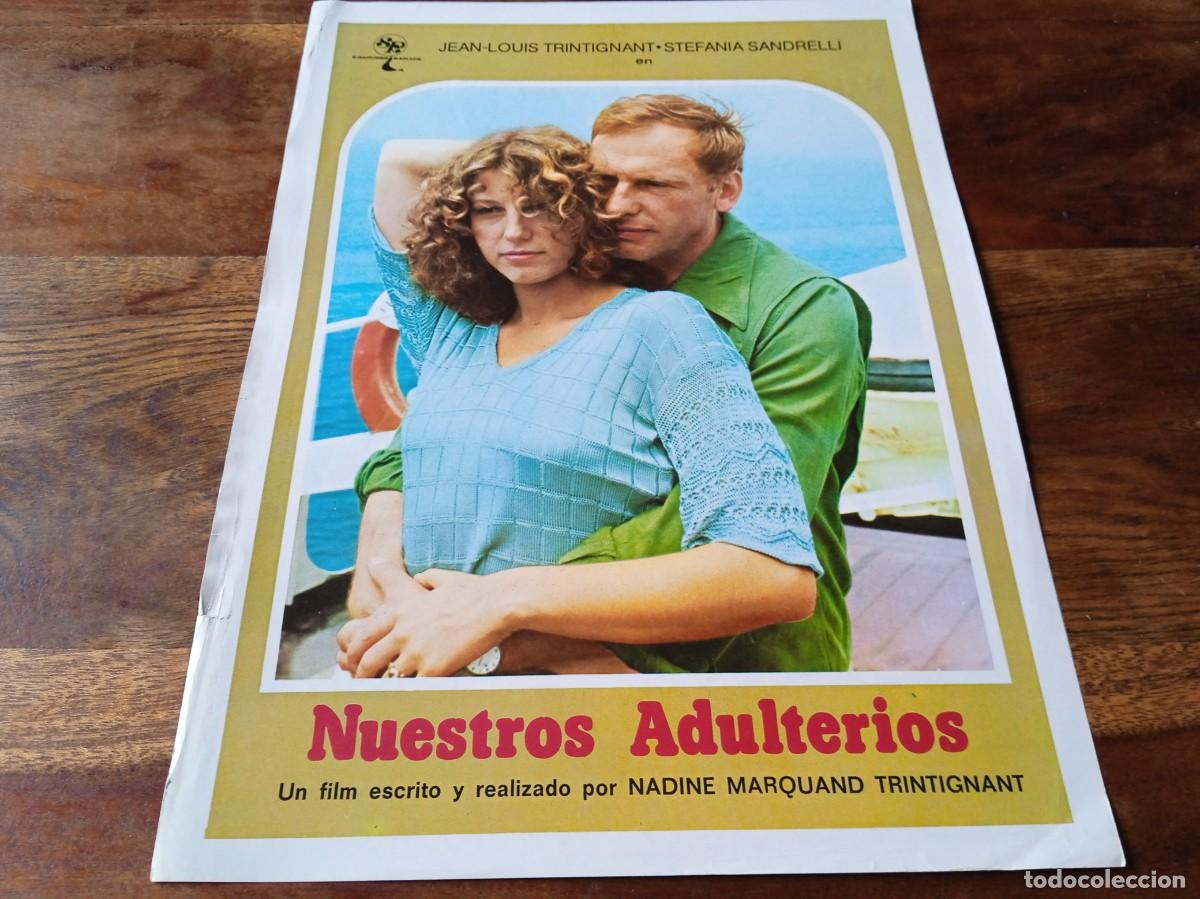 Cin&eacute;ma: Nuestros adulterios - Stefania Sandrelli, Jean-Louis Trintignant - Guia original Mundial 1976