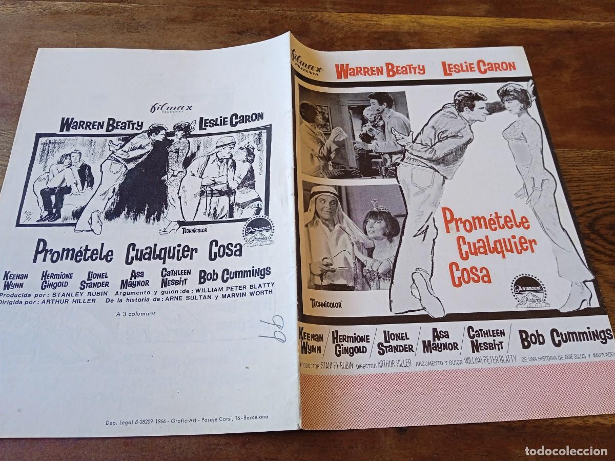Kino: Prometele cualquier cosa - Warren Beatty, Leslie Caron, Keenan Wynn - Guia original Filmax 1966