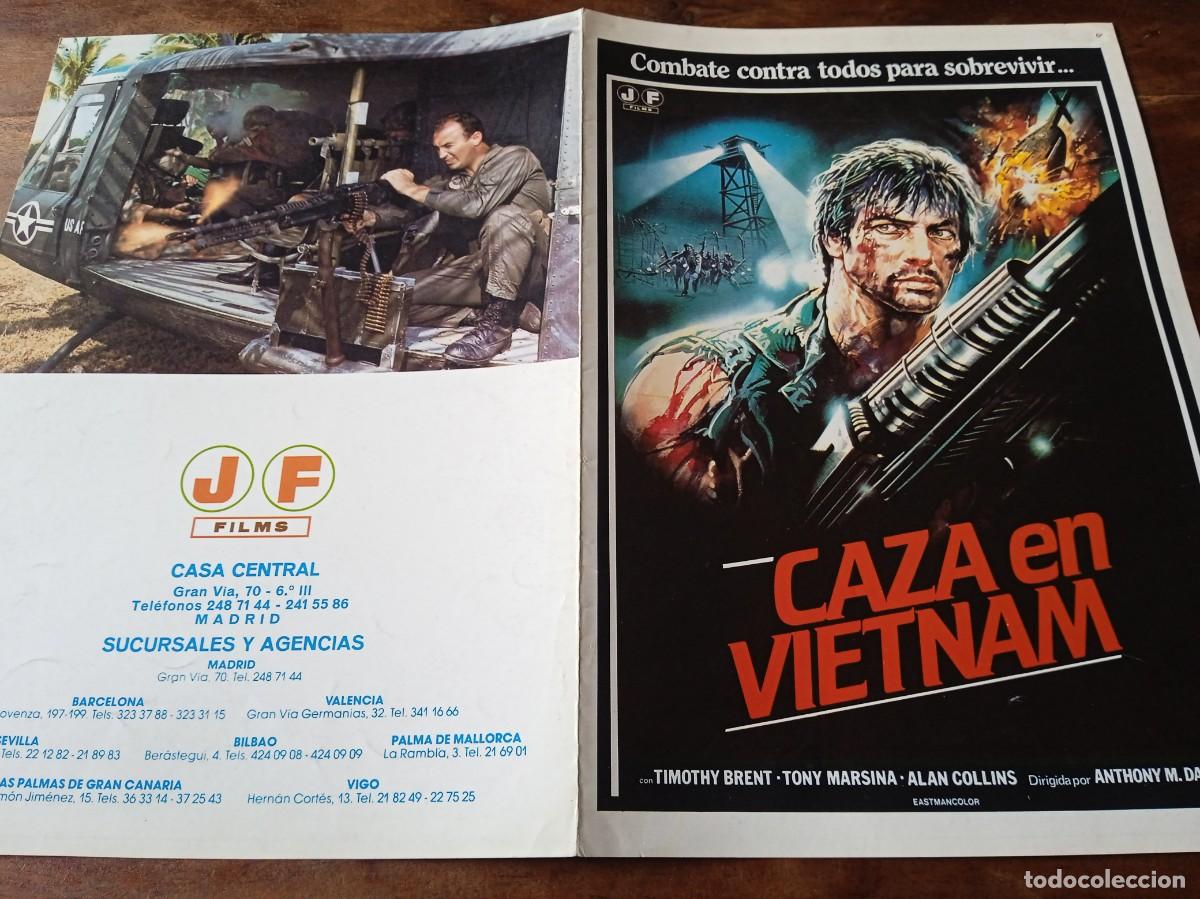 Cin&eacute;ma: Caza en vietnam - Timothy Brent, Tony Marsina, Alan Collins - Guia original J. Frade 1983