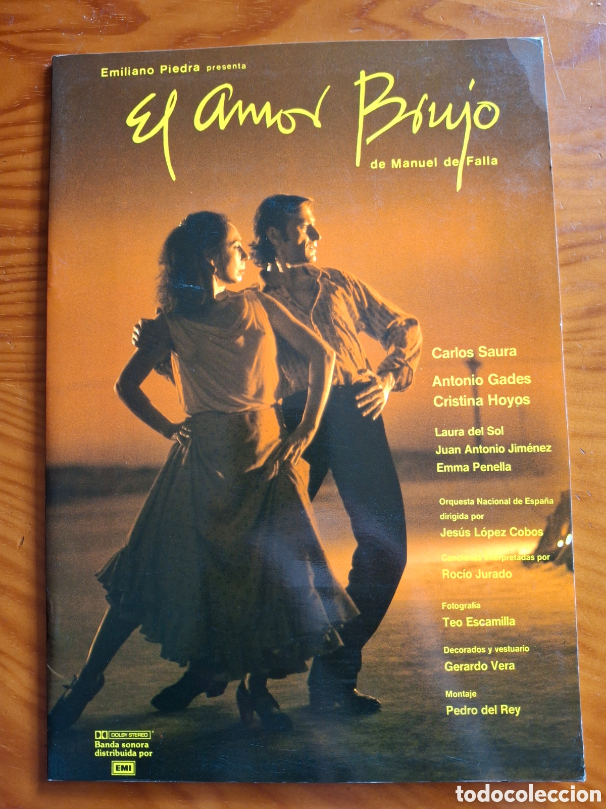 Cinema: Lote Original El Amor Brujo (1986) - Carlos Saura, Antonio Gades - Programa + 3 Fotos Prensa