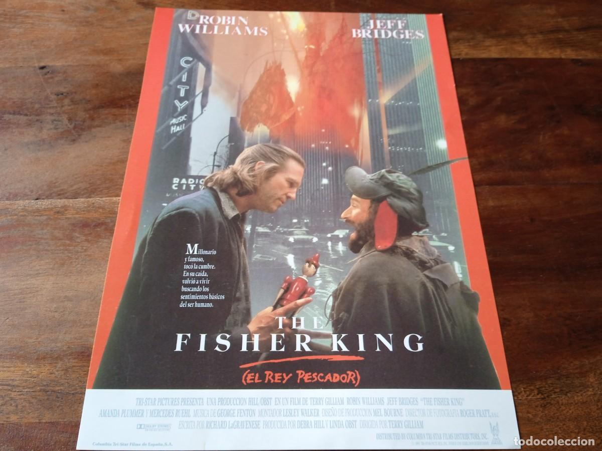 Cine: El Rey pescador - Robin Williams, Jeff Bridges, Mercedes Ruehl - Guia original Columbia 1991