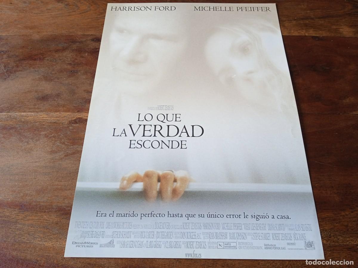 Cine: Lo que la verdad esconde - Harrison Ford, Michelle Pfeiffer, R. Zemeckis - Guia original Fox 2000