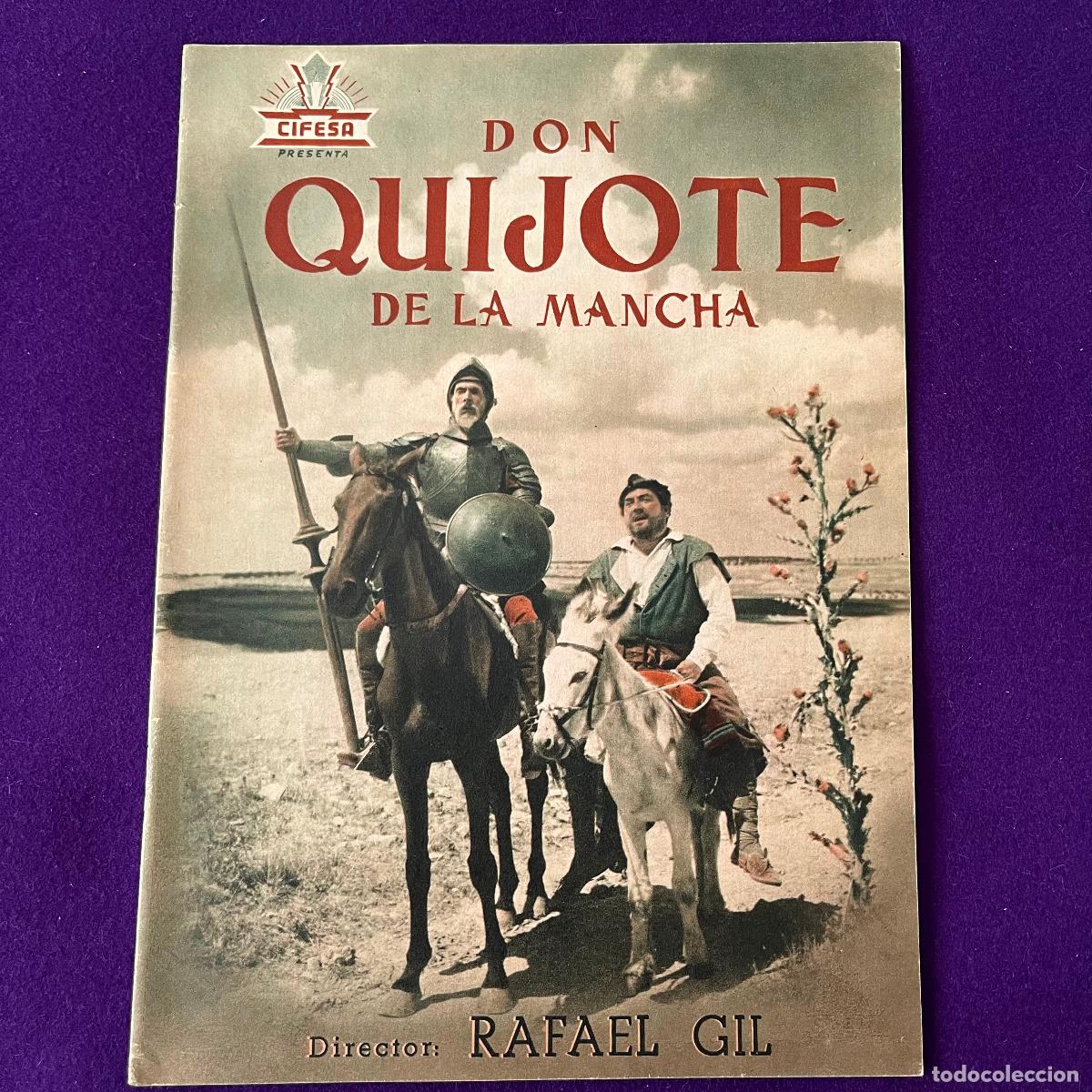 Cine: GUIA ORIGINAL PELICULA DON QUIJOTE DE LA MANCHA. CIFESA. PROGRAMA PRESS BOOK. CINE.