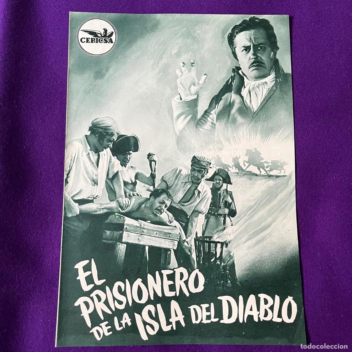 Cinema: GUIA ORIGINAL PELICULA EL PRISIONERO DE LA ISLA DEL DIABLO. CEPICSA. PROGRAMA PRESS BOOK. CINE.