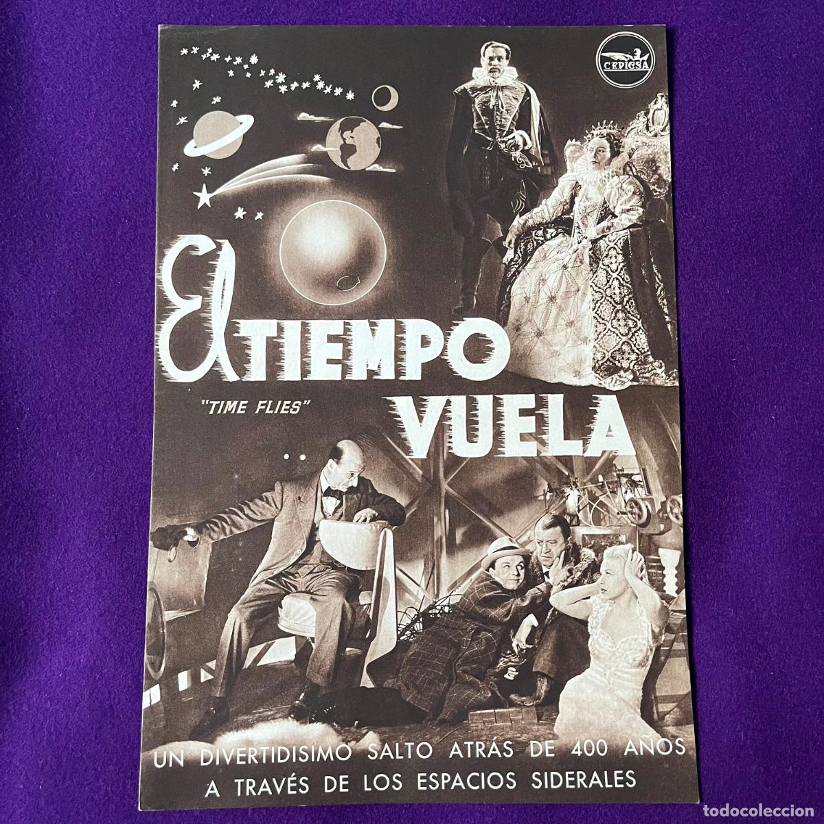 Cine: GUIA ORIGINAL PELICULA EL TIEMPO VUELA. CEPICSA. PROGRAMA PRESS BOOK. CINE.