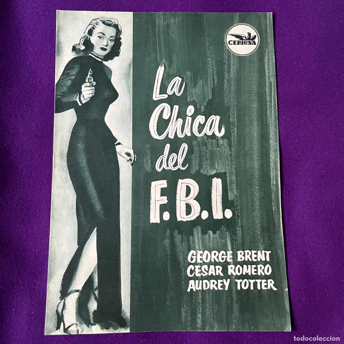 Cinema: GUIA ORIGINAL PELICULA LA CHICA DEL F.B.I. CEPICSA. PROGRAMA PRESS BOOK. CINE.