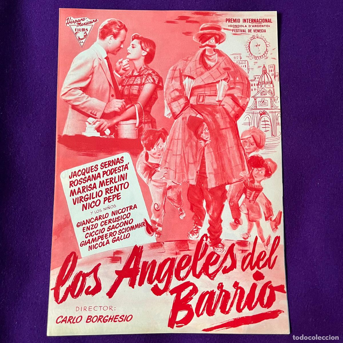 Cinema: GUIA ORIGINAL PELICULA LOS ANGELES DEL BARRIO. CEPICSA. PROGRAMA PRESS BOOK. CINE.
