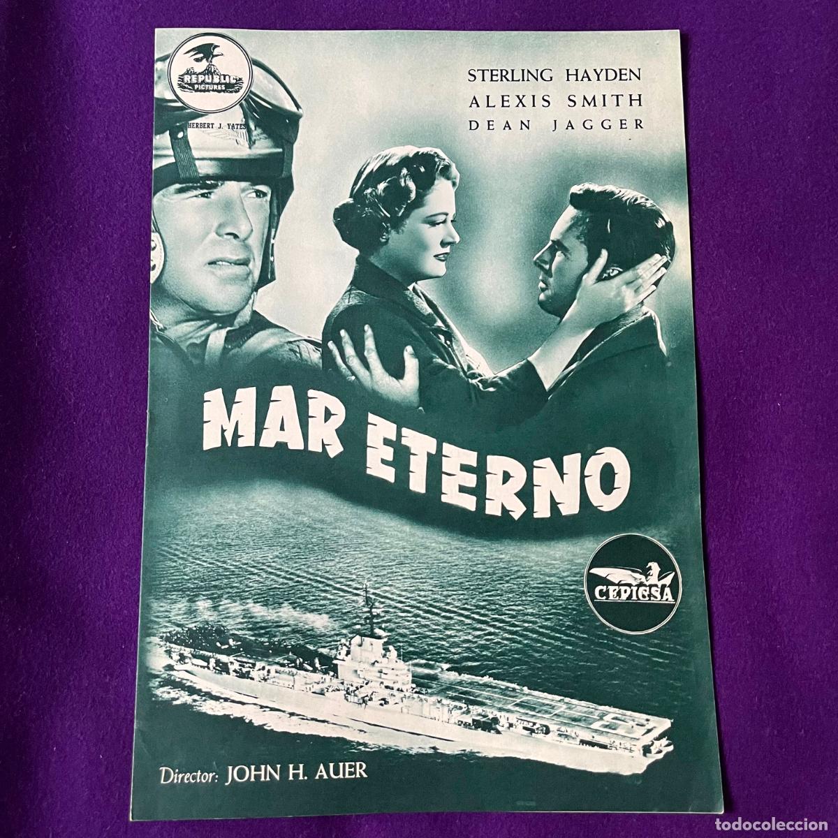 Cinema: GUIA ORIGINAL PELICULA MAR ETERNO. CEPICSA. PROGRAMA PRESS BOOK. CINE.