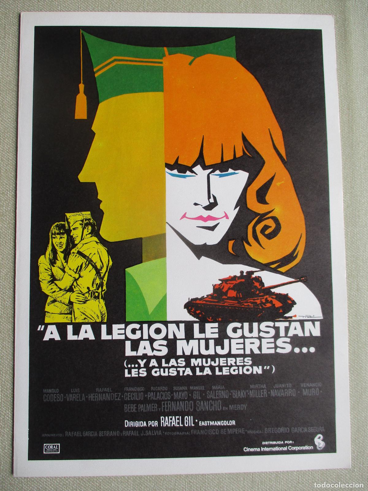 Cine: A LA LEGION LE GUSTAN LAS MUJERES. GUIA ORIGINAL ESTRENO. PEDIDO MINIMO EN GUIAS 10 EUROS.
