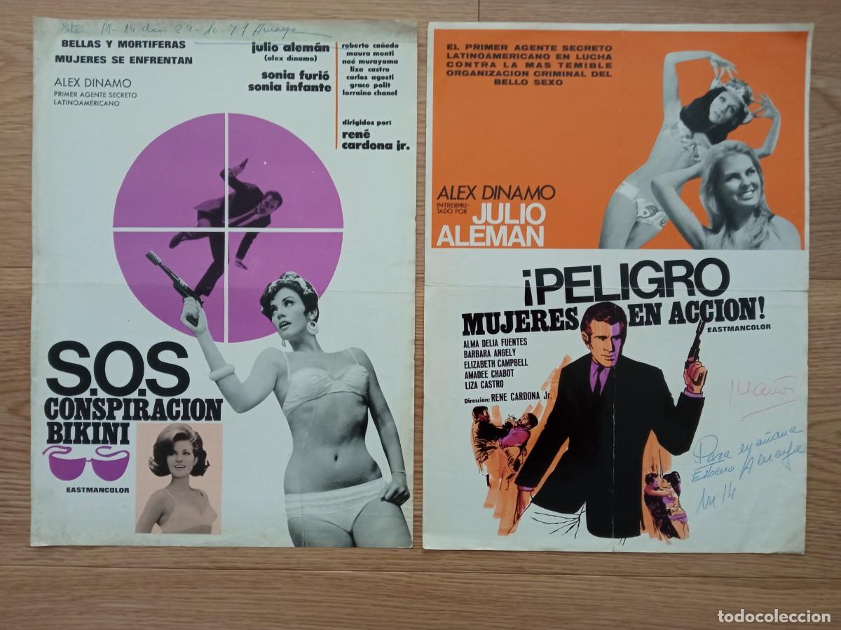 Cinema: S.O.S. CONSPIRACI&Oacute;N BIKINI Y &iexcl;PELIGRO MUJERES EN ACCI&Oacute;N!, ALEX DINAMO AGENTE SECRETO, JULIO ALEMAN