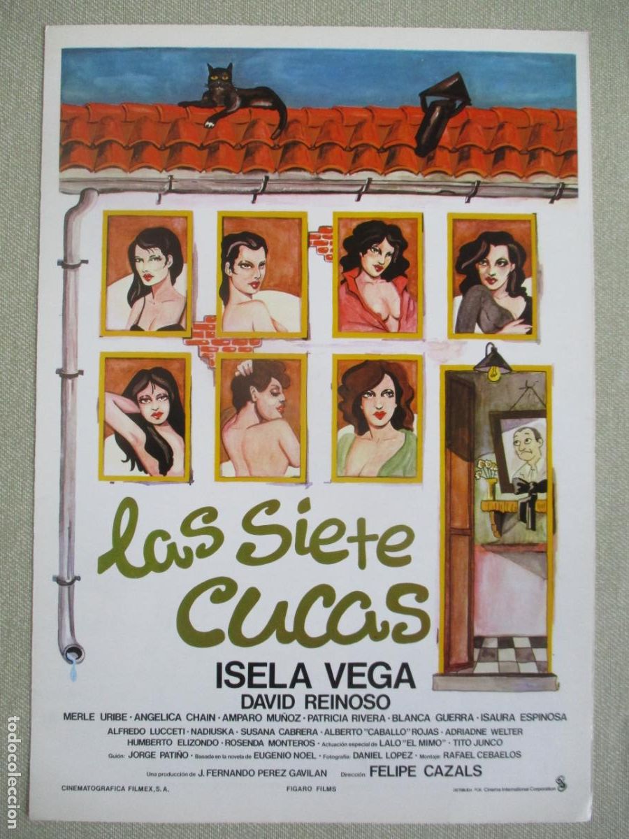 Cine: LAS SIETE CUCAS. GUIA ORIGINAL ESTRENO. PEDIDO MINIMO EN GUIAS 10 EUROS.