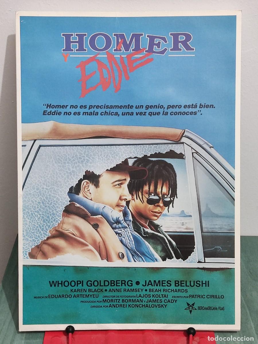 Cin&eacute;ma: Homer y Eddie . Guia publicitaria 2 paginas y Carpeta promocional