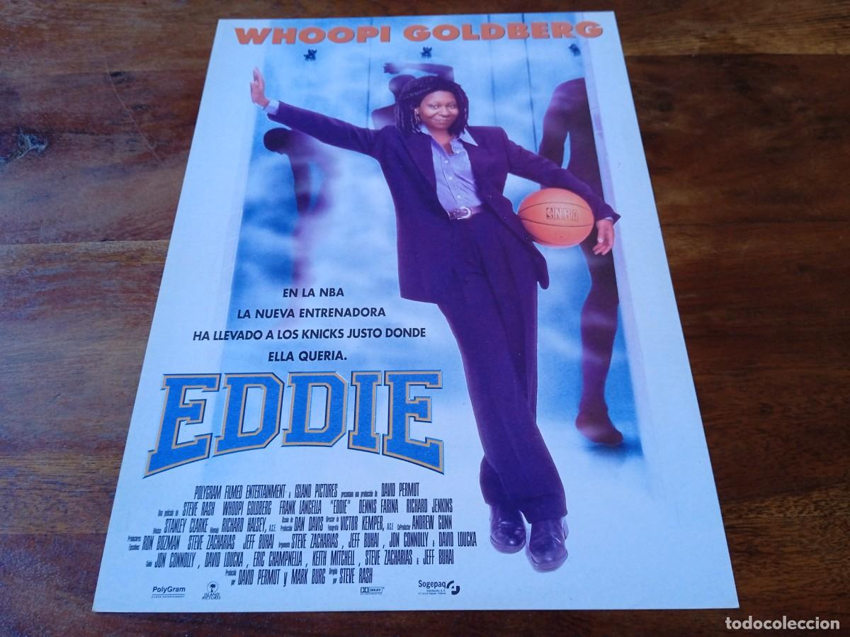 Cine: Eddie - Whoopi Goldberg, Frank Langella, Dennis Farina, Richard Jenkins - Guia original Sogepaq 1996