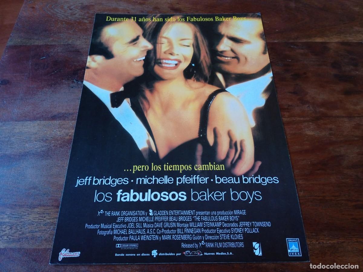 Cine: Los fabulosos Baker Boys - Jeff Bridges, Michelle Pfeiffer, Beau Bridges - Guia original Filmax 1989