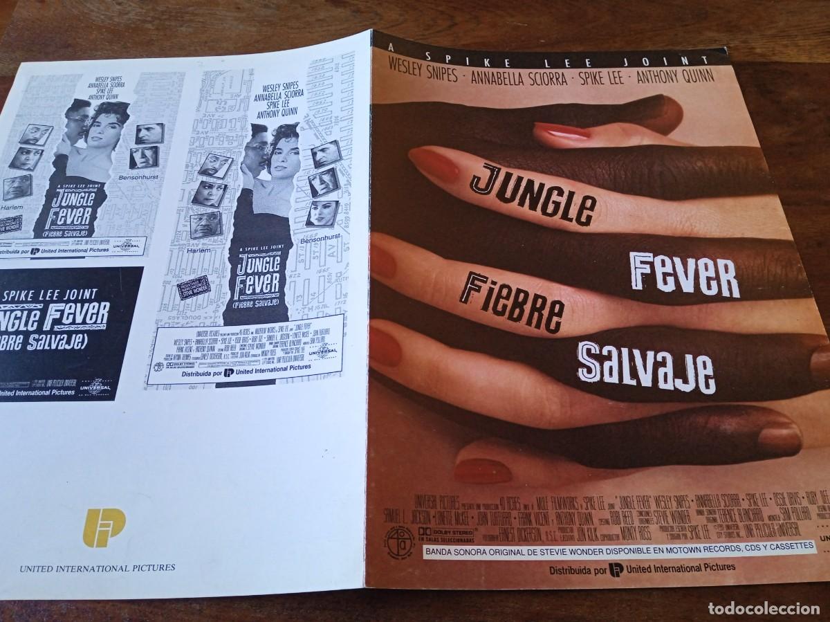 Cine: Fiebre salvaje - Annabella Sciorra, Wesley Snipes, Spike Lee, Debi Mazar - Guia original U.I.P 1991