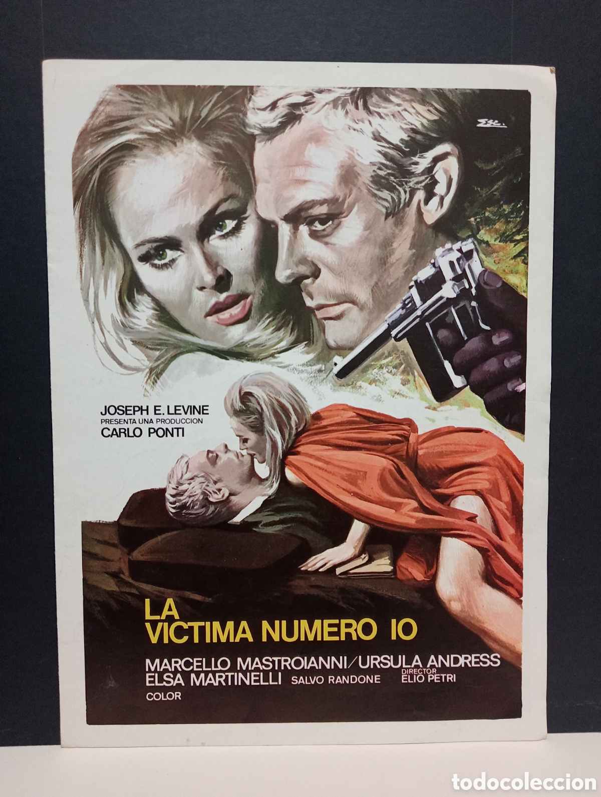 Cine: LA VICTIMA NUMERO 10. JOSEPH E. LEVINE PRESENTA PRODUCCION DE CARLO PONTI. GU&Iacute;A DOBLE PUBLICITARIA
