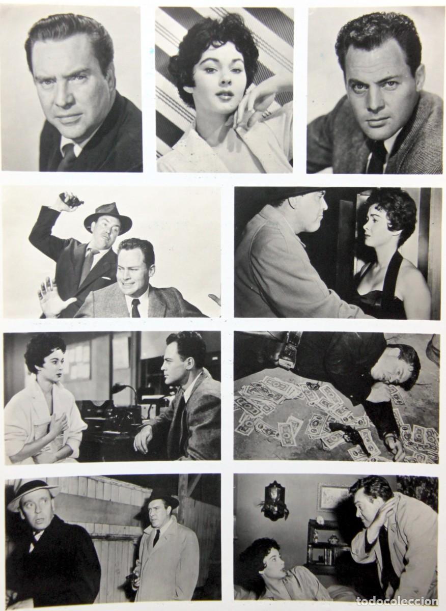 Cine: EDMOND O'BRIEN: BURLANDO LA LEY - FOTOGRAMAS Y FICHA UNITED ARTISTS - 24 x 18 cm