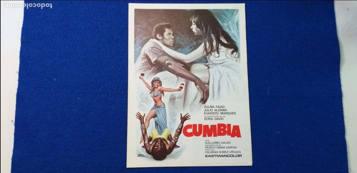 Cinema: GUIA Doble: CUMBIA. Con: ZULMA FAIAD, JULIO ALDAMA, EVARISTO MARQUES.