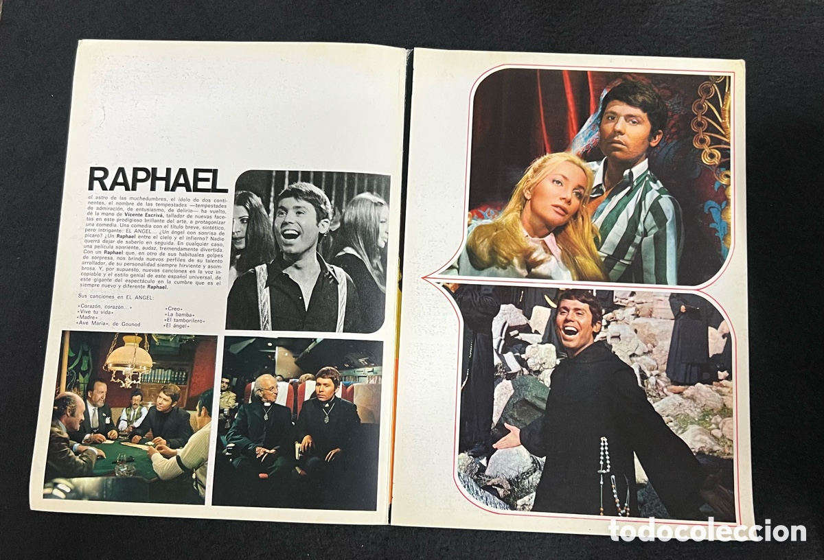 Cine: RAPHAEL ES EL &Aacute;NGEL GU&Iacute;A PROGRAMA CiNE TR&Iacute;PTICO A&Ntilde;O 1969 - Foto 2