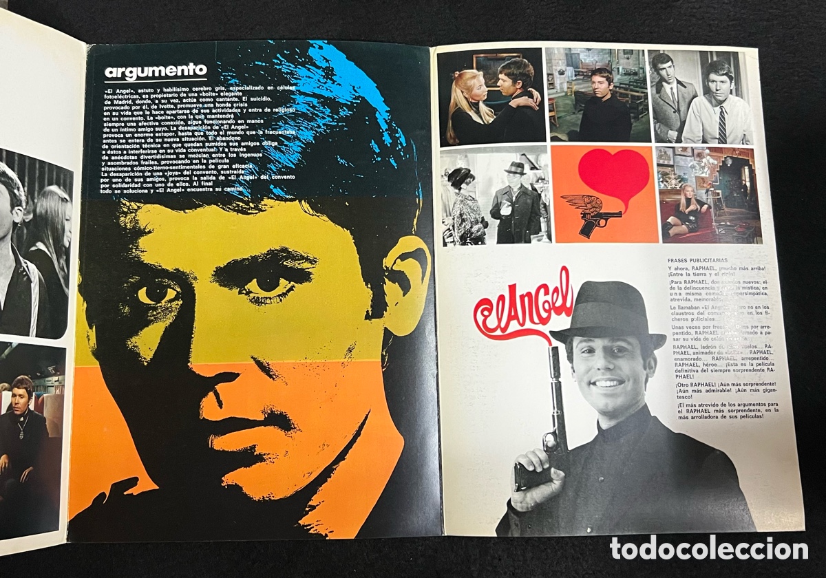 Cine: RAPHAEL ES EL &Aacute;NGEL GU&Iacute;A PROGRAMA CiNE TR&Iacute;PTICO A&Ntilde;O 1969 - Foto 3