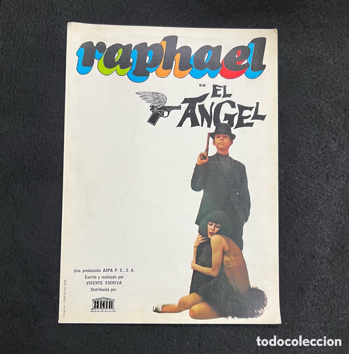 Cine: RAPHAEL ES EL &Aacute;NGEL GU&Iacute;A PROGRAMA CiNE TR&Iacute;PTICO A&Ntilde;O 1969 - Foto 1