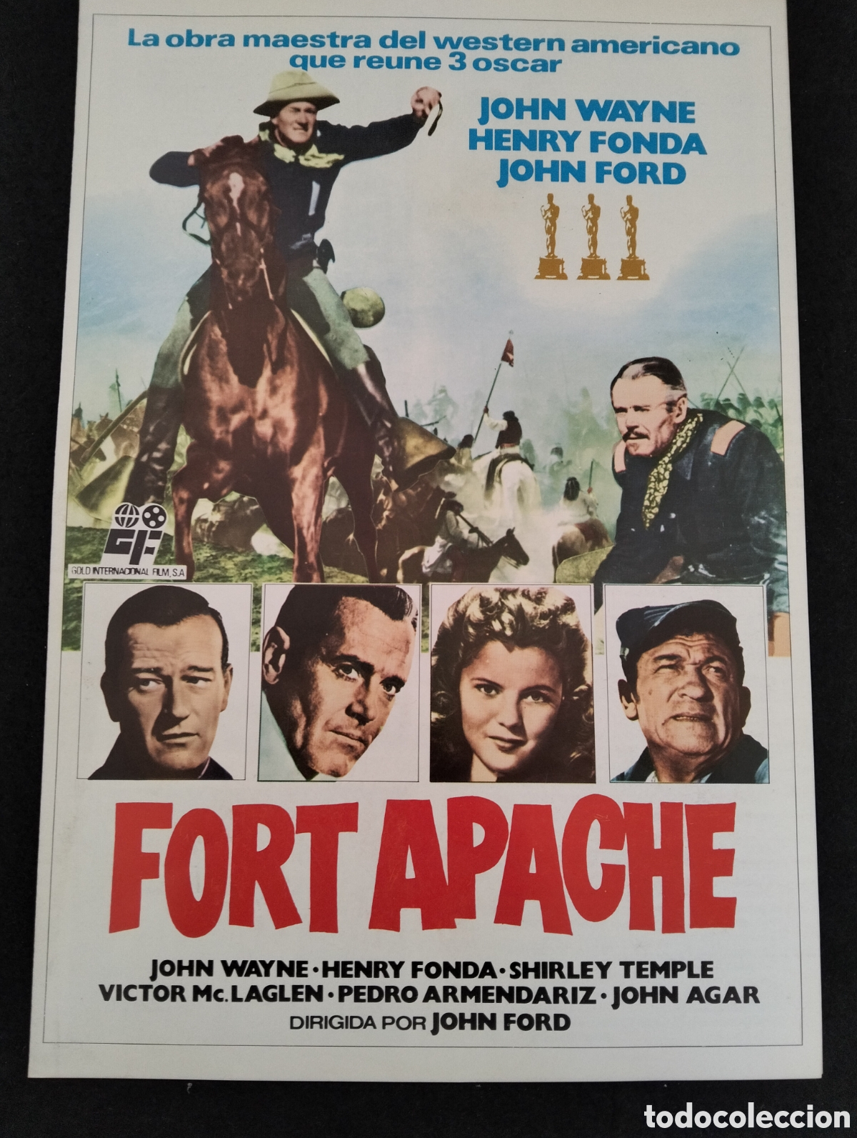Cine: FORT APACHE JOHN WAYNE GUIA DE CINE ORIGINAL - B126