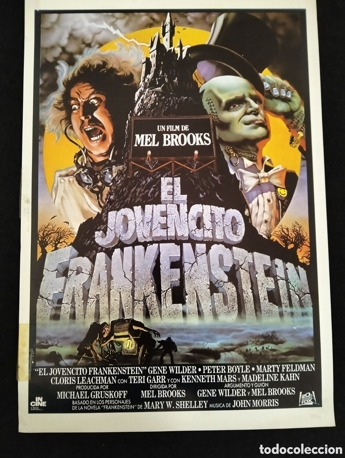 Cine: EL JOVENCITO FRANKENSTEIN - GUIA DE CINE ORIGINAL - GUIA DE CINE ORIGINAL -1 HOJA- B126