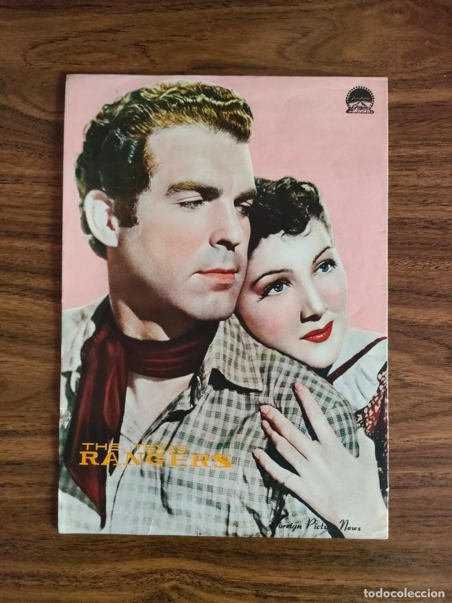 Cinema: PRESSBOOK JAPONES - TEXAS RANGERS, MILICIAS DE PAZ, King Vidor, Fred McMurray, WESTERN