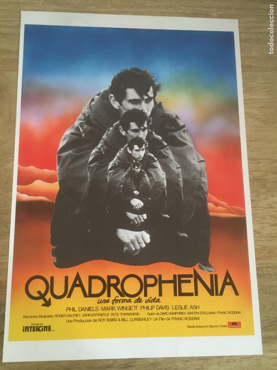 Cine: quadrophenia the who guia publicitaria original estreno
