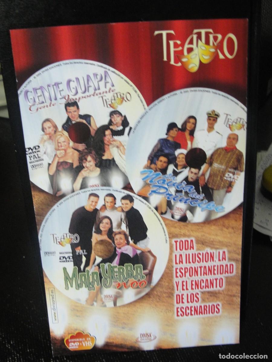 Cine: publicidad DIVISA TEATRO RAFAEL MENDIZABAL - ALONSO MILLAN - MUY BUEN ESTADO