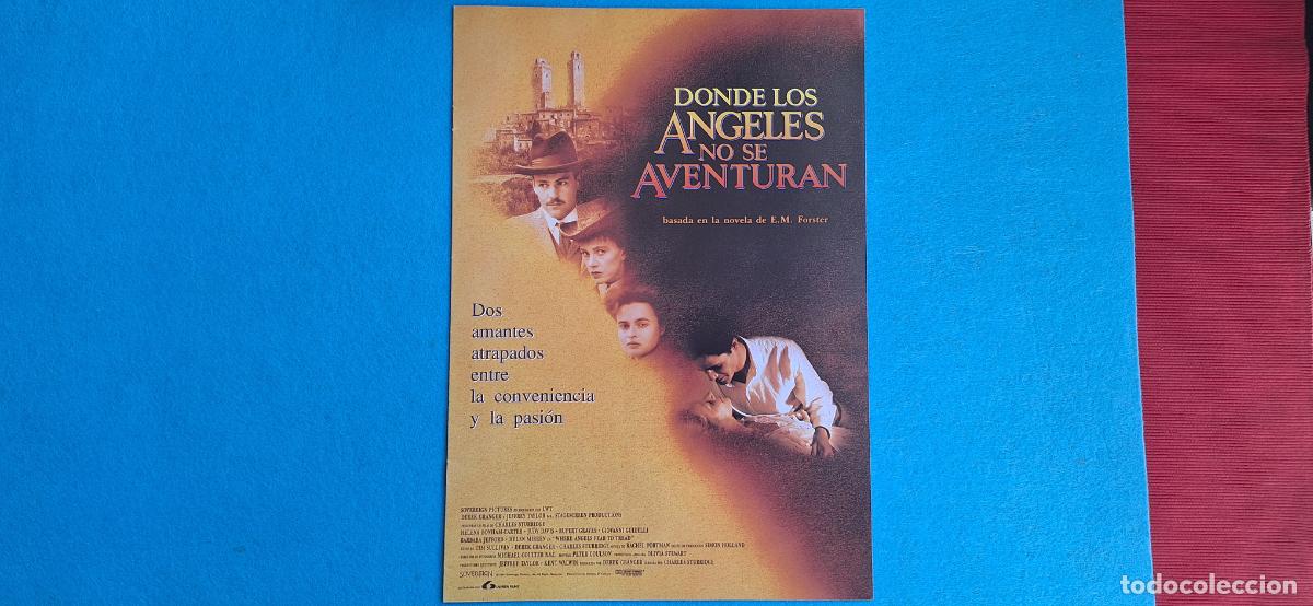 Cinema: Guia. 8 p&aacute;ginas. DONDE LOS ANGELES NO SE AVENTURAN-HELENA BONHAM CARTER - WHERE ANGELS FEAR TO