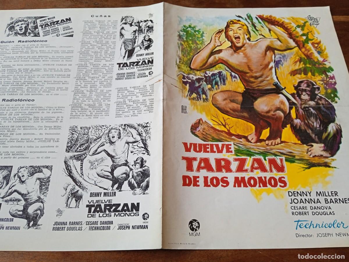 Cine: Vuelve Tarzan de los monos - Denny Miller, Joanna Barnes, Cesare Danova - Guia original MGM 1972