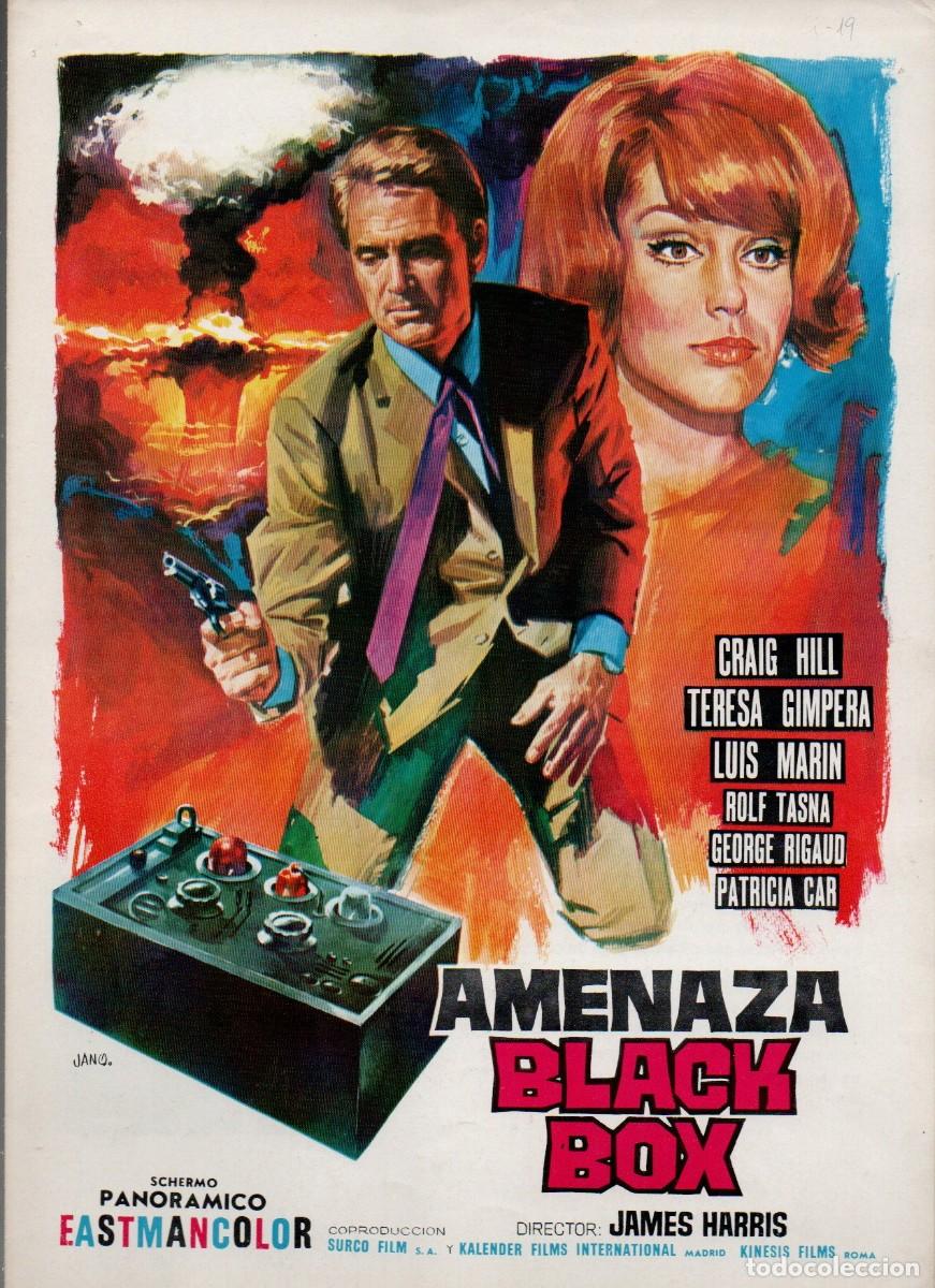 Cinema: GUIA DOBLE , AMENAZA BLACK BOX. CRAIG HILL, TERESA GIMPERA, LUIS MARIN.., JANO. 1968