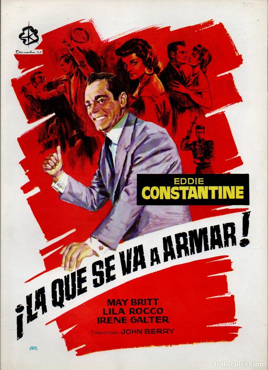 Cinema: GUIA DOBLE, &iexcl;LA QUE SE VA A ARMAR!. EDDIE CONSTANTINE, MAY BRITT, LILA ROCCO..., JANO. 1964