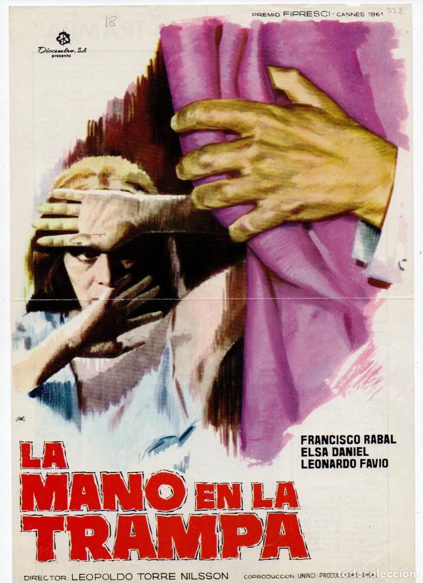 Cinema: GUIA SENCILLA, LA MANO EN LA TRAMPA. FRANCISCO RABAL, ELSA DANIEL..., JANO 1972