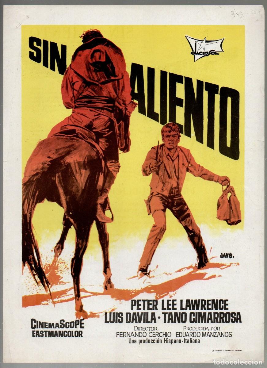 Cinema: GUIA SENCILLA, SIN ALIENTO. PETER LEE LAWRENCE, LUIS DAVILA, TANO CIMARROSA, JANO