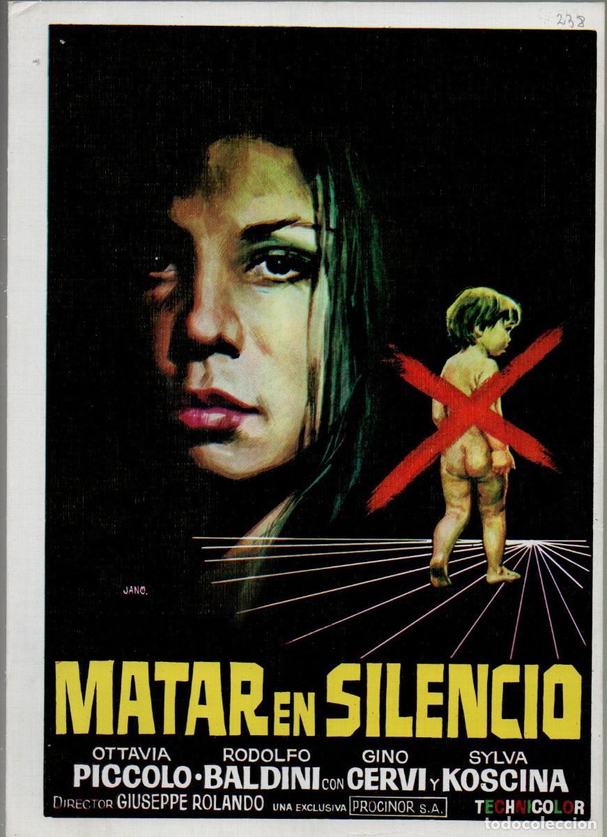 Cine: GUIA DOBLE, MATAR EN SILENCIO. OTTAVIA PICOLO, RODOLFO BALDINI, SYLVIA KOSCINA..., JANO 1972
