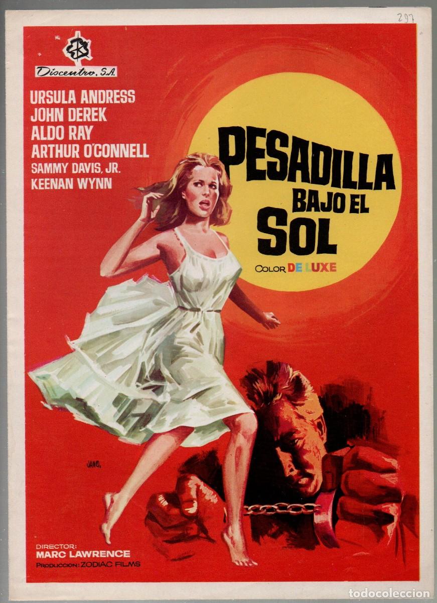 Cinema: GUIA DOBLE, PESADILLA BAJO EL SOL. URSULA ANDRESS, JOHN DEREK, ALDO RAY... JANO 1966