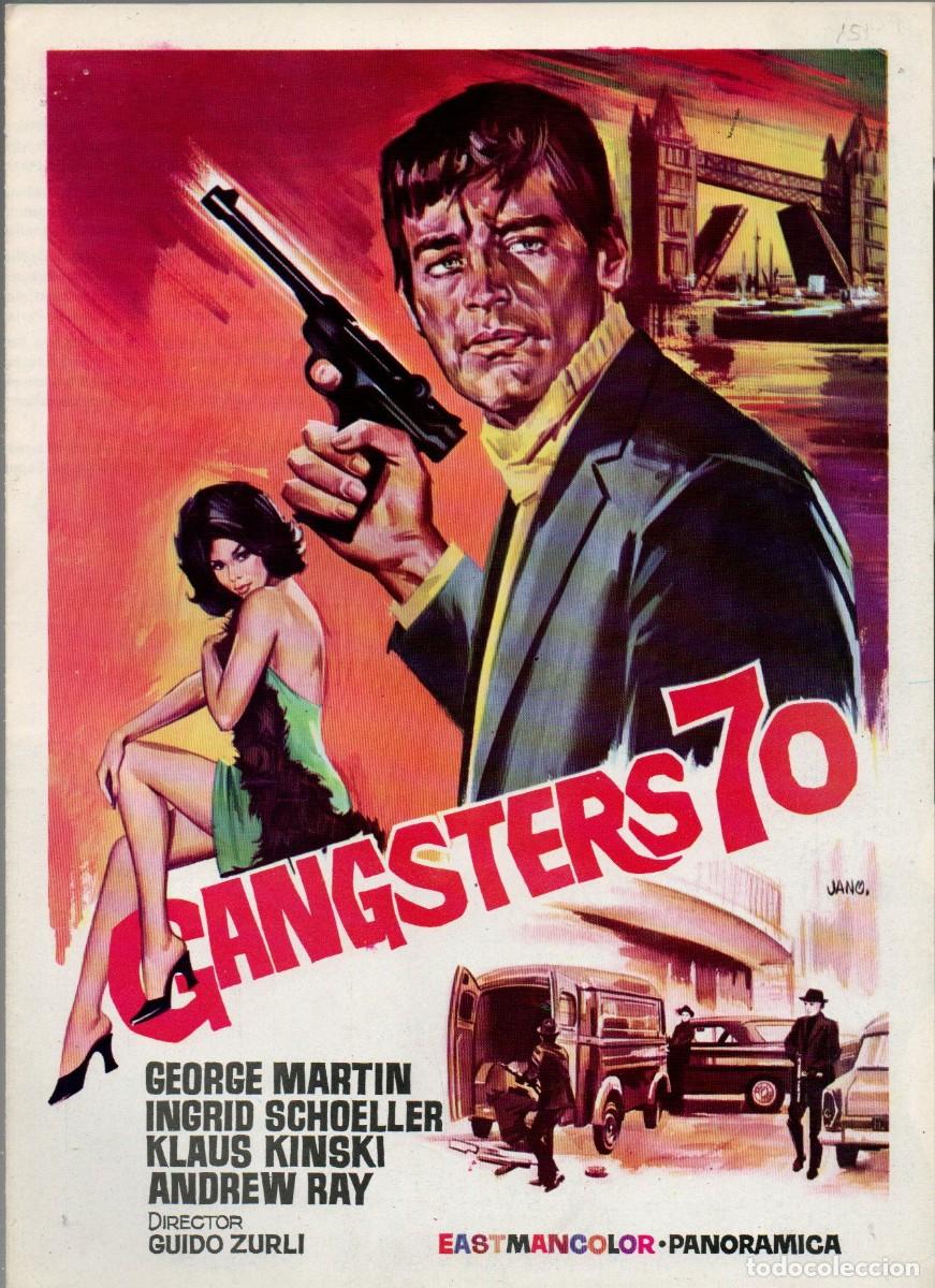 Cinema: GUIA DOBLE, GANGSTERS 70. GEORGE MARTIN, INGRID SCHOELLER, KLAUS KINSKI... JANO