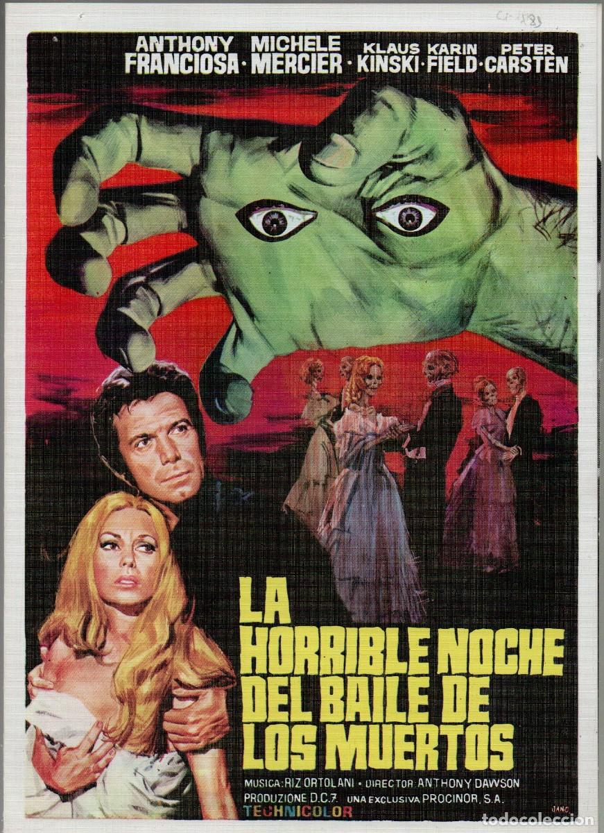 Cinema: GUIA DOBLE, LA HORRIBLE NOCHE DEL BAILE DE LOS MUERTOS. ANTHONY FRANCIOSA, MICHELE MERCIER...JANO