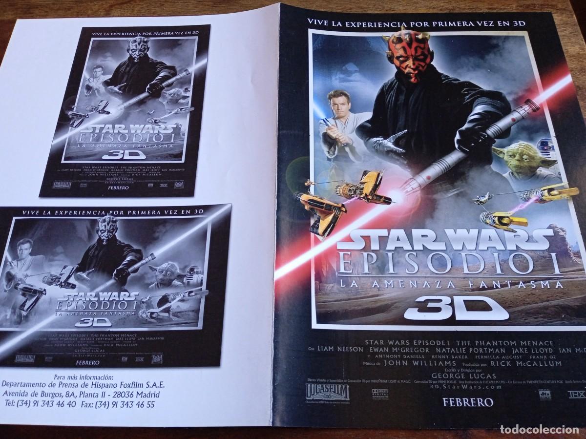 Cine: Star Wars La amenaza fantasma 3D - Liam Neeson, Ewan McGregor - Gu&iacute;a original Fox 1999