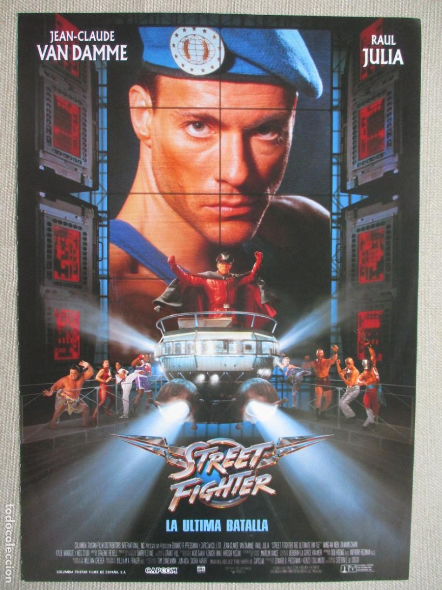 Cine: STREET FIGHTER. GUIA ORIGINAL ESTRENO. PEDIDO MINIMO EN GUIAS 10 EUROS.