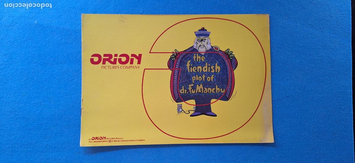 Cinema: Guia. The Fiendish Plot of Dr. Fu Manchu. La trama diab&oacute;lica del Dr. Fu Manchu. 8 p&aacute;ginas. Ingl&eacute;s