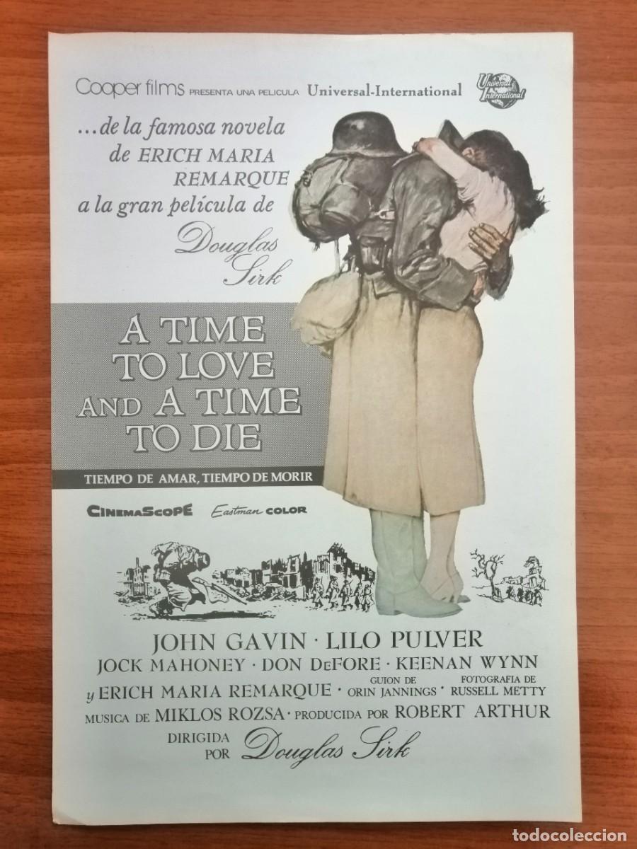 Cin&eacute;ma: G190 A TIME TO LOVE AND A TIME TO DIE (TIEMPO DE AMAR, TIEMPO DE MORIR)-SENCILLO