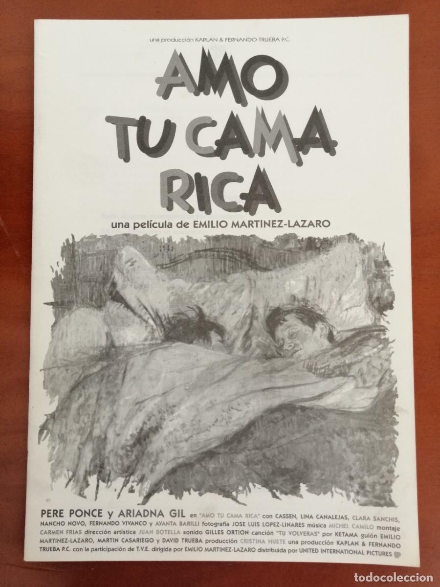 Kino: G507 AMO TU CAMA RICA-LIBRO 16 PAGINAS