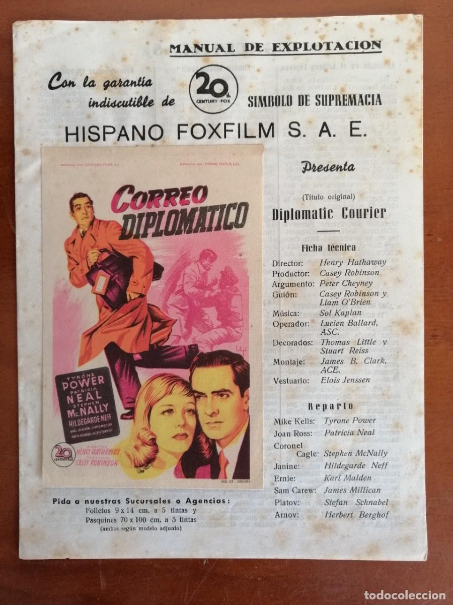 Cine: G1879 CORREO DIPLOMATICO-TRIPLE