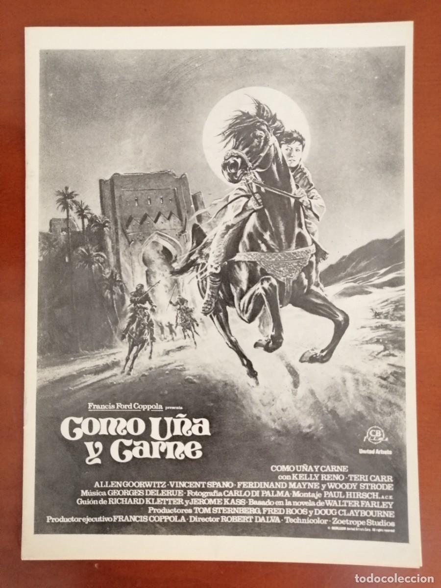 Cine: G1725 COMO U&Ntilde;A Y CARNE-LIBRO 8 PAGINAS