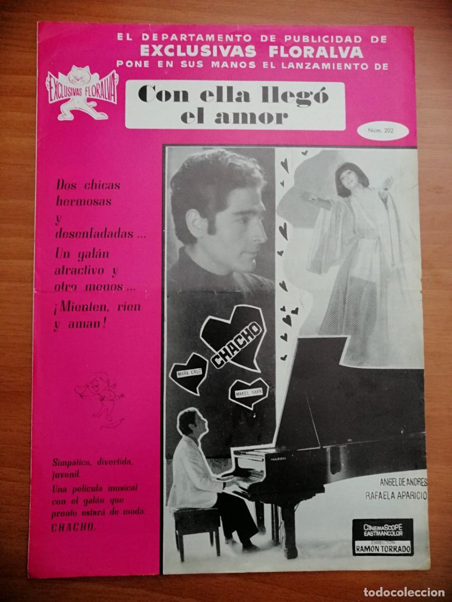 Cine: G1738 CON ELLA LLEGO EL AMOR-DOBLE