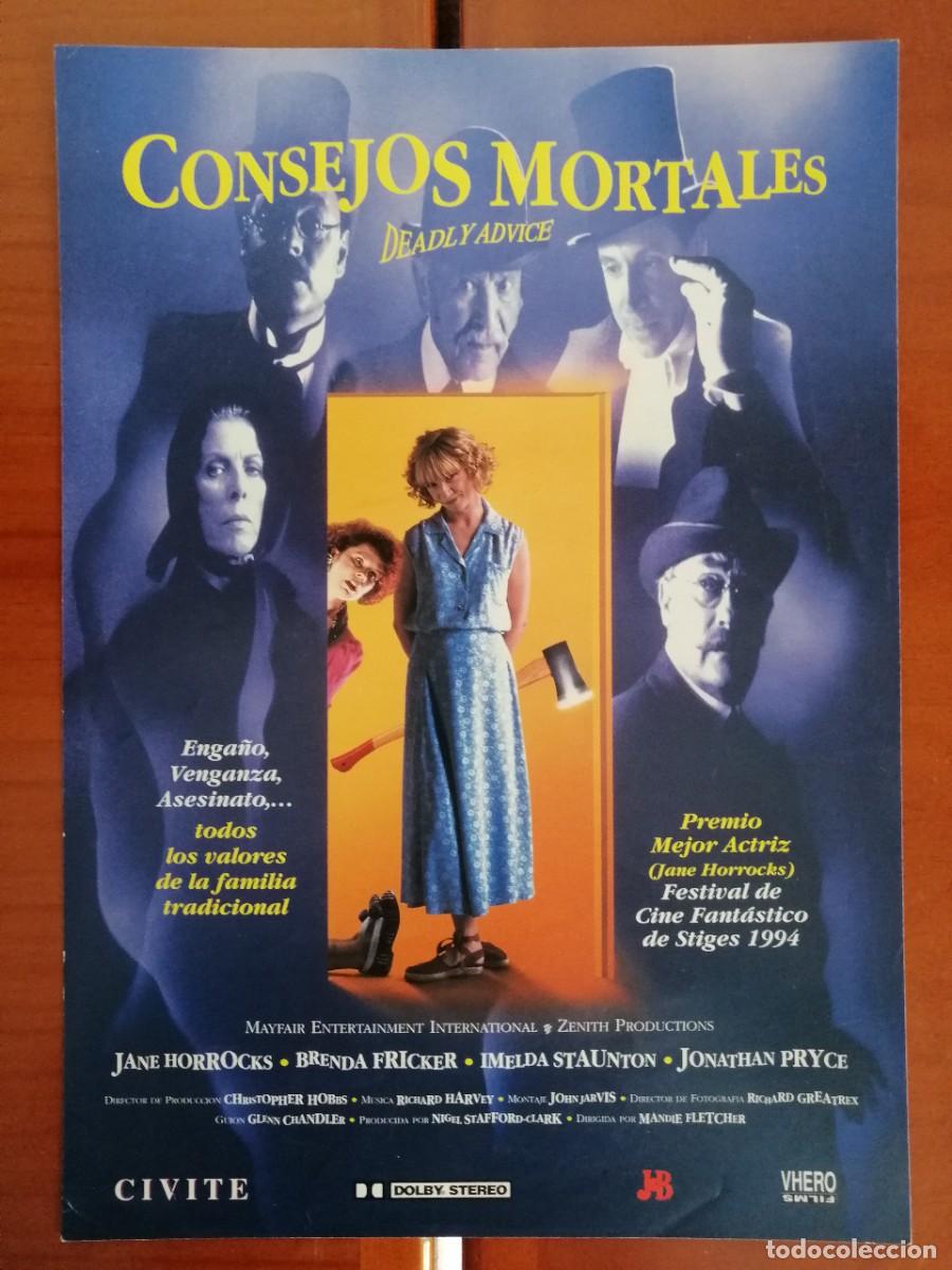 Cinema: G1801 CONSEJOS MORTALES (DEADLY ADVICE)-SENCILLO